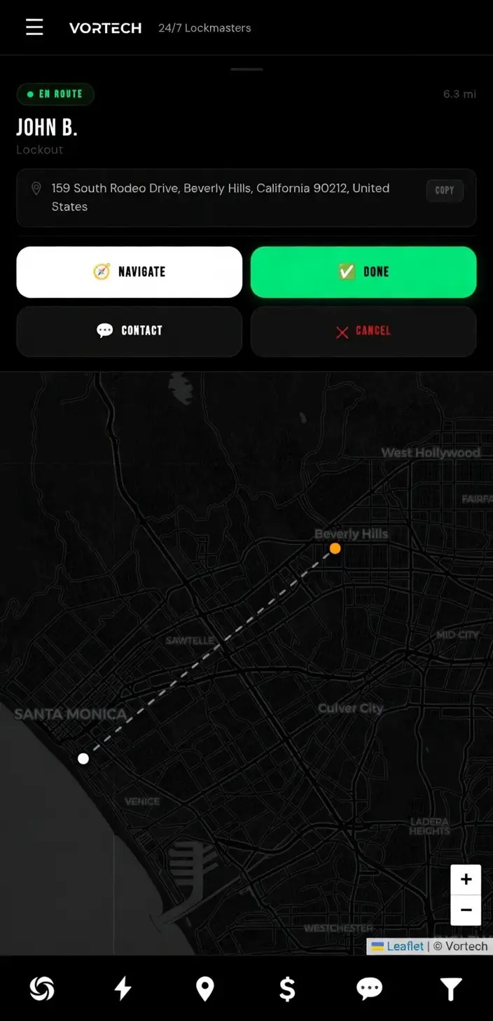 Vortech tiered dispatch — Platinum Gold Silver technician routing system